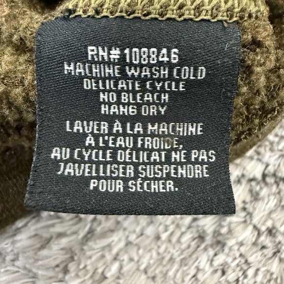 Kuhl Sweater Mens Large Green Kashmira Revel Fleece 1/4 Zip Pullover Shirt - Picture 8 of 9